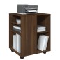 vidaXL Armario con ruedas madera contrachapada roble marrón 60x53x72cm vidaXL Armario con ruedas madera contrachapada roble marrón 60x53x72cm