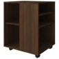 vidaXL Armario con ruedas madera contrachapada roble marrón 60x53x72cm vidaXL Armario con ruedas madera contrachapada roble marrón 60x53x72cm