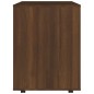 vidaXL Armario con ruedas madera contrachapada roble marrón 60x53x72cm vidaXL Armario con ruedas madera contrachapada roble marrón 60x53x72cm