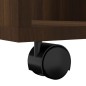 vidaXL Armario con ruedas madera contrachapada roble marrón 60x53x72cm vidaXL Armario con ruedas madera contrachapada roble marrón 60x53x72cm