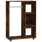 vidaXL Armario madera contrachapada color roble ahumado 80x40x110 cm vidaXL Armario madera contrachapada color roble ahumado 80x40x110 cm