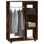 vidaXL Armario madera contrachapada color roble ahumado 80x40x110 cm vidaXL Armario madera contrachapada color roble ahumado 80x40x110 cm