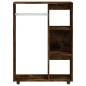 vidaXL Armario madera contrachapada color roble ahumado 80x40x110 cm vidaXL Armario madera contrachapada color roble ahumado 80x40x110 cm