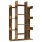 vidaXL Estantería de madera contrachapada roble ahumado 86x25,5x140 cm vidaXL Estantería de madera contrachapada roble ahumado 86x25,5x140 cm