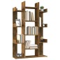 vidaXL Estantería de madera contrachapada roble ahumado 86x25,5x140 cm vidaXL Estantería de madera contrachapada roble ahumado 86x25,5x140 cm