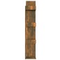 vidaXL Estantería de madera contrachapada roble ahumado 86x25,5x140 cm vidaXL Estantería de madera contrachapada roble ahumado 86x25,5x140 cm