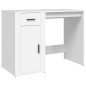vidaXL Escritorio de madera contrachapada blanco 100x49x75 cm vidaXL Escritorio de madera contrachapada blanco 100x49x75 cm