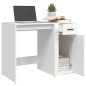vidaXL Escritorio de madera contrachapada blanco 100x49x75 cm vidaXL Escritorio de madera contrachapada blanco 100x49x75 cm