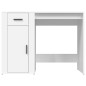 vidaXL Escritorio de madera contrachapada blanco 100x49x75 cm vidaXL Escritorio de madera contrachapada blanco 100x49x75 cm