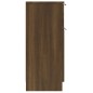 vidaXL Aparador madera contrachapada color roble marrón 30x30x70 cm