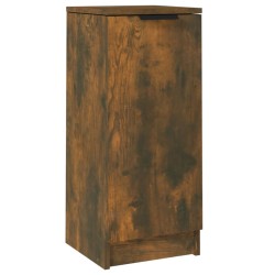 vidaXL Aparador madera contrachapada color roble ahumado 30x30x70 cm