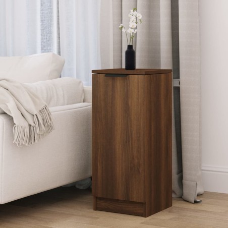 vidaXL Aparador madera contrachapada color roble marrón 30x30x70 cm