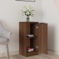 vidaXL Aparador madera contrachapada color roble marrón 30x30x70 cm vidaXL Aparador madera contrachapada color roble marrón 30x30x70 cm