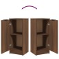 vidaXL Aparador madera contrachapada color roble marrón 30x30x70 cm vidaXL Aparador madera contrachapada color roble marrón 30x30x70 cm