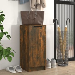 vidaXL Mueble zapatero madera contrachapada roble ahumado 30x35x70 cm