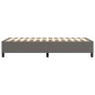 vidaXL Estructura de cama box spring cuero sintético gris 100x200 cm vidaXL Estructura de cama box spring cuero sintético gris 100x200 cm
