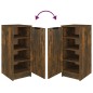 vidaXL Mueble zapatero madera contrachapada roble ahumado 30x35x70 cm vidaXL Mueble zapatero madera contrachapada roble ahumado 30x35x70 cm