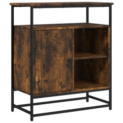 vidaXL Aparador madera de ingeniería roble ahumado 69x35x80 cm