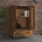 vidaXL Aparador de madera contrachapada roble ahumado 70x31x115 cm vidaXL Aparador de madera contrachapada roble ahumado 70x31x115 cm