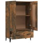 vidaXL Aparador de madera contrachapada roble ahumado 70x31x115 cm vidaXL Aparador de madera contrachapada roble ahumado 70x31x115 cm