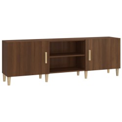 vidaXL Mueble de TV madera contrachapada marrón roble 150x30x50 cm