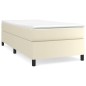 vidaXL Estructura de cama box spring cuero sintético crema 90x190 cm vidaXL Estructura de cama box spring cuero sintético crema 90x190 cm