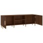 vidaXL Mueble de TV madera contrachapada marrón roble 150x30x50 cm vidaXL Mueble de TV madera contrachapada marrón roble 150x30x50 cm