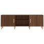 vidaXL Mueble de TV madera contrachapada marrón roble 150x30x50 cm vidaXL Mueble de TV madera contrachapada marrón roble 150x30x50 cm