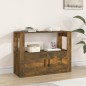 vidaXL Aparador madera contrachapada color roble ahumado 80x30x60 cm vidaXL Aparador madera contrachapada color roble ahumado 80x30x60 cm
