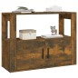 vidaXL Aparador madera contrachapada color roble ahumado 80x30x60 cm vidaXL Aparador madera contrachapada color roble ahumado 80x30x60 cm