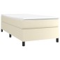 vidaXL Estructura de cama box spring cuero sintético crema 90x190 cm vidaXL Estructura de cama box spring cuero sintético crema 90x190 cm