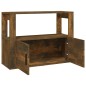 vidaXL Aparador madera contrachapada color roble ahumado 80x30x60 cm vidaXL Aparador madera contrachapada color roble ahumado 80x30x60 cm