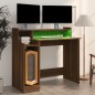 vidaXL Escritorio con LED madera ingeniería marrón roble 97x45x90 cm vidaXL Escritorio con LED madera ingeniería marrón roble 97x45x90 cm