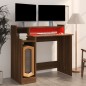 vidaXL Escritorio con LED madera ingeniería marrón roble 97x45x90 cm vidaXL Escritorio con LED madera ingeniería marrón roble 97x45x90 cm