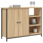 vidaXL Aparador de madera de ingeniería roble Sonoma 100x33x75 cm vidaXL Aparador de madera de ingeniería roble Sonoma 100x33x75 cm