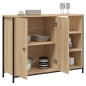 vidaXL Aparador de madera de ingeniería roble Sonoma 100x33x75 cm vidaXL Aparador de madera de ingeniería roble Sonoma 100x33x75 cm
