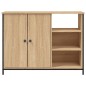vidaXL Aparador de madera de ingeniería roble Sonoma 100x33x75 cm vidaXL Aparador de madera de ingeniería roble Sonoma 100x33x75 cm