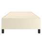 vidaXL Estructura de cama box spring cuero sintético crema 90x190 cm vidaXL Estructura de cama box spring cuero sintético crema 90x190 cm