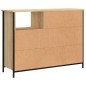 vidaXL Aparador de madera de ingeniería roble Sonoma 100x33x75 cm vidaXL Aparador de madera de ingeniería roble Sonoma 100x33x75 cm