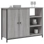 vidaXL Aparador de madera de ingeniería gris Sonoma 100x33x75 cm