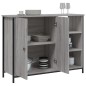 vidaXL Aparador de madera de ingeniería gris Sonoma 100x33x75 cm