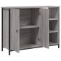 vidaXL Aparador de madera de ingeniería gris Sonoma 100x33x75 cm