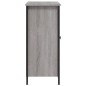 vidaXL Aparador de madera de ingeniería gris Sonoma 100x33x75 cm