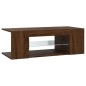 vidaXL Mueble de TV con luces LED color roble marrón 90x39x30 cm vidaXL Mueble de TV con luces LED color roble marrón 90x39x30 cm