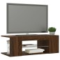vidaXL Mueble de TV con luces LED color roble marrón 90x39x30 cm vidaXL Mueble de TV con luces LED color roble marrón 90x39x30 cm