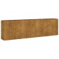 vidaXL Jardinera acero corten 280x40x80 cm vidaXL Jardinera acero corten 280x40x80 cm
