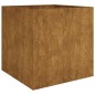 vidaXL Jardinera de acero corten 80x80x80 cm vidaXL Jardinera de acero corten 80x80x80 cm