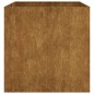 vidaXL Jardinera de acero corten 80x80x80 cm vidaXL Jardinera de acero corten 80x80x80 cm