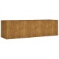vidaXL Jardinera acero corten 280x80x80 cm vidaXL Jardinera acero corten 280x80x80 cm