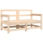 vidaXL Sillones de jardín con cojines 2 uds madera maciza de pino vidaXL Sillones de jardín con cojines 2 uds madera maciza de pino